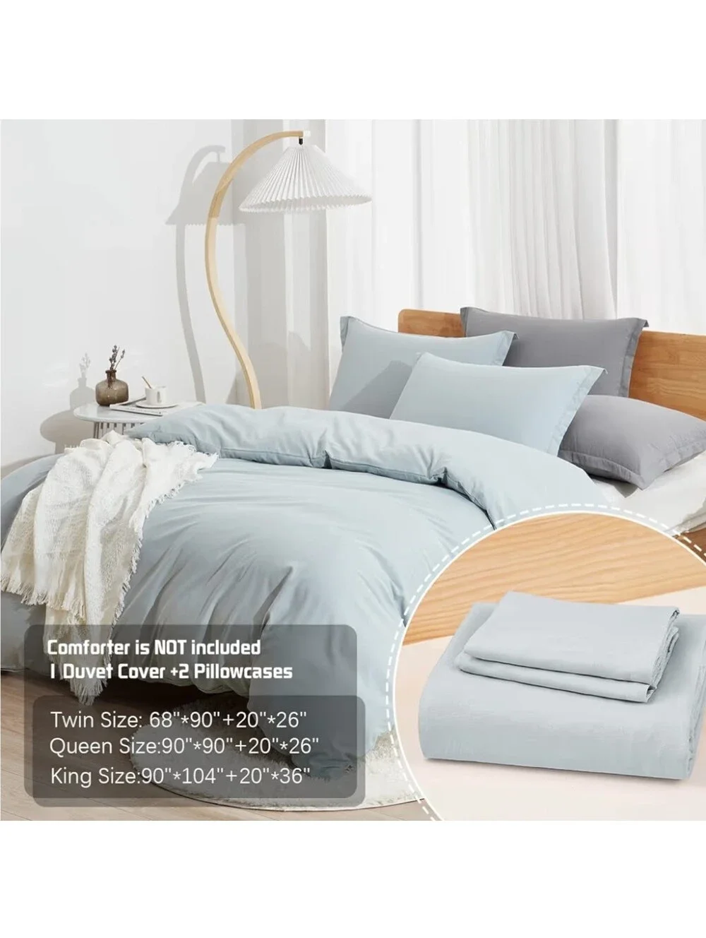 Dreaming Wapiti NWT Queen Size Duvet Cover & Pillowcase Set Microfiber